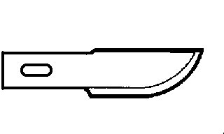 Excel No. 10 Curved Edge Blade