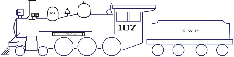 7728-01-DT-O Northwestern Pacific Steam Locomotive