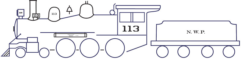7728-02-DT-O Northwestern Pacific Steam Locomotive