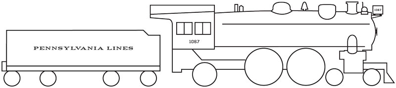7784-02-DT-HO Pennsylvania Steam Locomotive