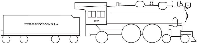 7784-04-DT-O Pennsylvania Steam Locomotive