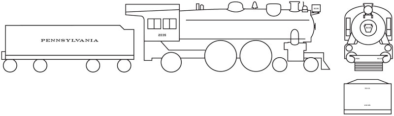 7784-06-DT-N Pennsylvania Steam Locomotive