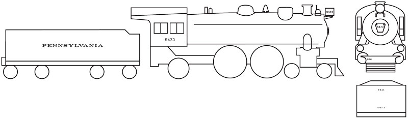 7784-07-DT-N Pennsylvania Steam Locomotive
