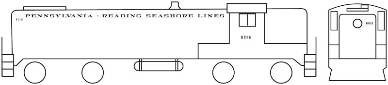 7788-05-DT-N Pennsylvania-Reading Seashore Lines Diesel Locomoti