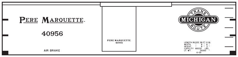 7798-03-DT-N Pere Marquette Box Car