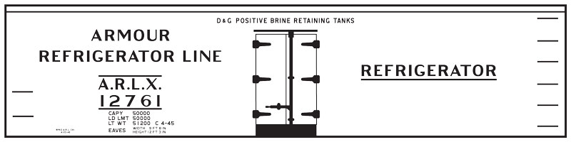 8830-06-DT-HO Armour Refrigerator Line Refrigerator Car 8830-06-DT-HO Armour Refrigerator Line Refrigerator Car
