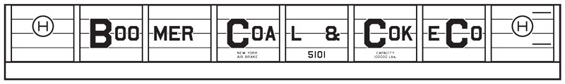 8856-01-DT-O Boomer Coal & Coke Company Gondola