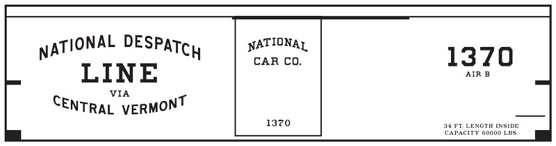 9166-02-DT-HO National Car Company Box Car